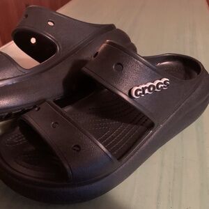 Crocs Womens Black Slide Sandals - Lightweight Comfort
